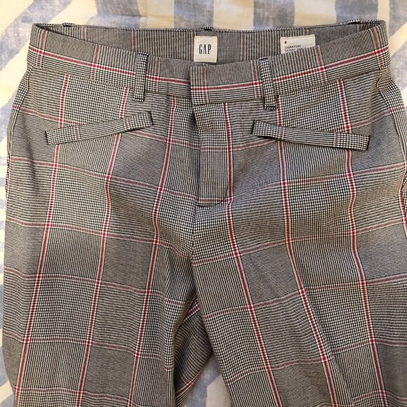 Gap signature skinny ankle black and red plaid women's size 6 - Picture 6 of 6
